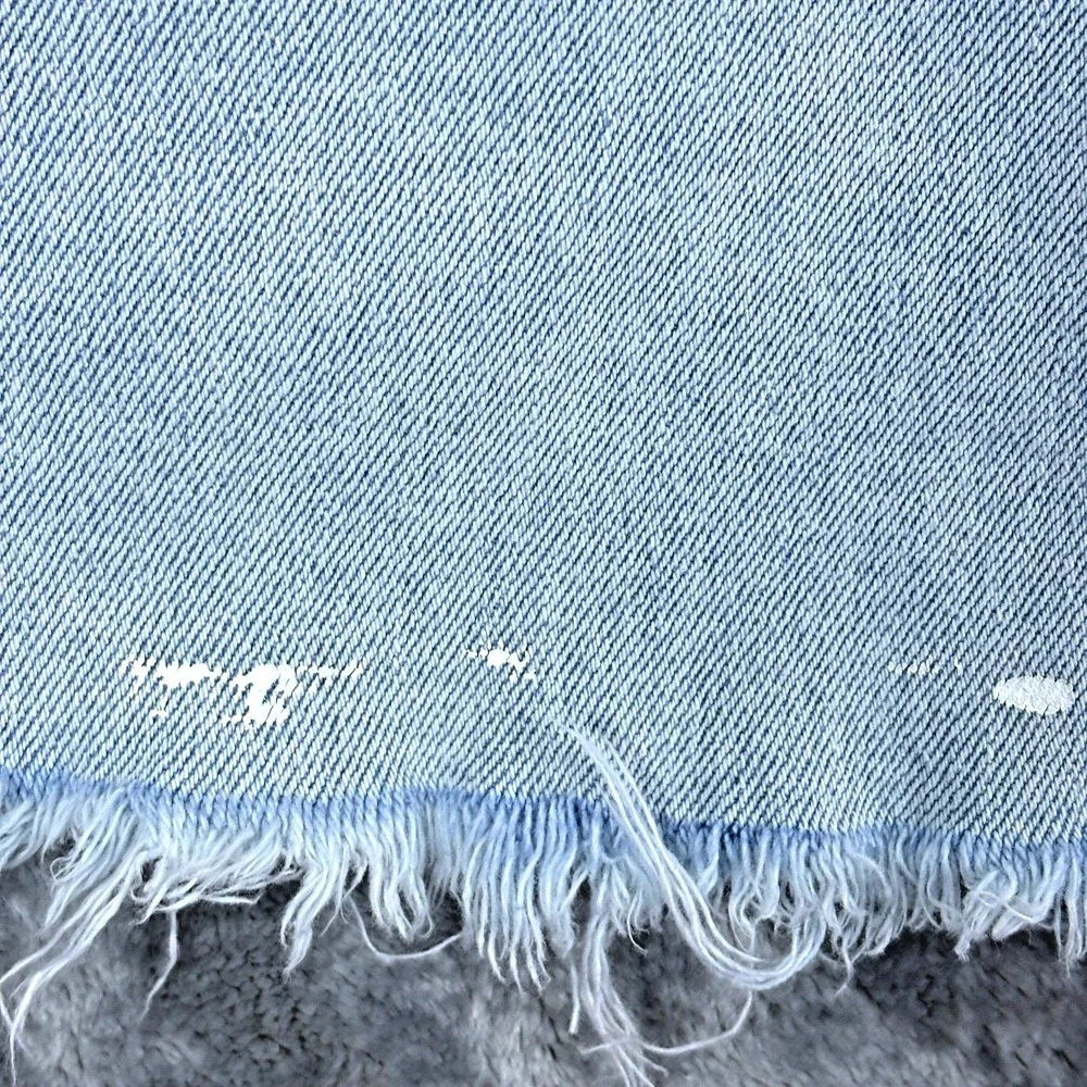 SO Womens Wide Leg Cropped Denim Jeans Raw Hem Light Wash‎ Size 13 31W - Picture 3 of 16